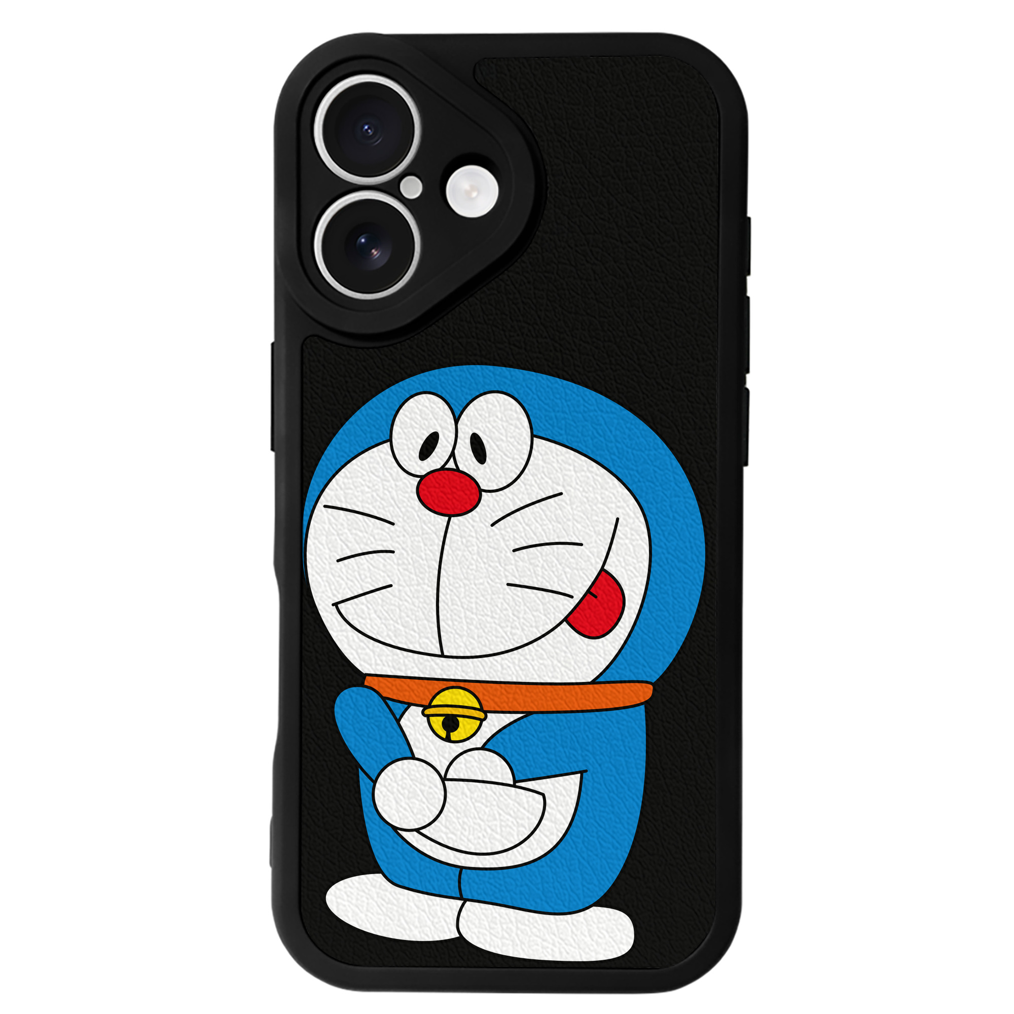 （画像用） ドラえもん Doraemon 【iPhone 16シリーズ対応】シリコンスマホケース（レザー調） 材質：シリコン